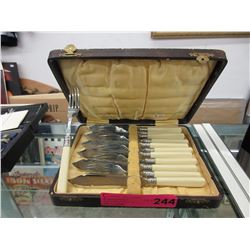 Vintage fish knife & fork set