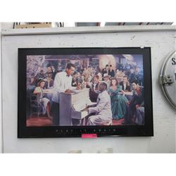 "Play it Again" poster on board