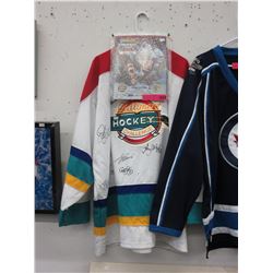 Autographed Old Timers Hockey jersey - used