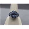 Image 1 : 2.26 CTW Tanzanite Cluster Ring
