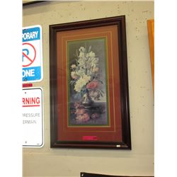 Framed still life print