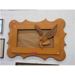 Large carved wood picture frame