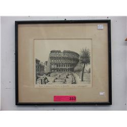 1930's Etching of Rome