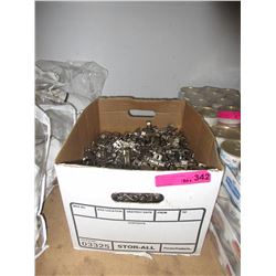 Large box of new cabinet hinges - 100 +