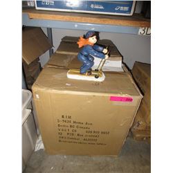 2 Cases of skier wine bottle holders