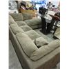 Image 1 : Brown microfiber sectional sofa - used