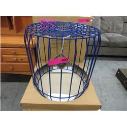 New - "Beaver Canoe" drum stool side table.