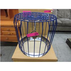 New - "Beaver Canoe" drum stool side table.