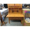 Image 2 : Wood computer desk with hutch