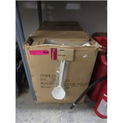 Case of new nylon ladles