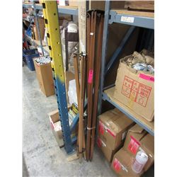 2 Vintage wood surveyor's tripods