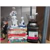 Image 1 : 10 DVDs, bean grinder & 2 figurines