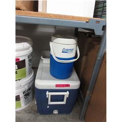 Coleman cooler & jug