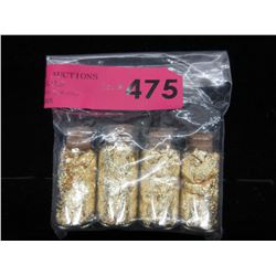 4 Vials of genuine gold leaf