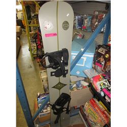 Used snowboard with bindings