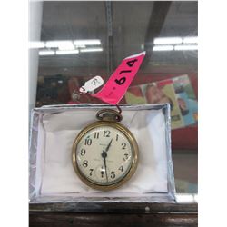 Vintage brass Westclox pocket watch