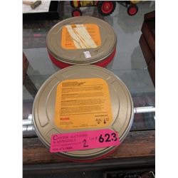 2 Unexposed 35mm film reels