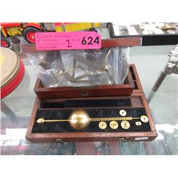 Vintage brass measuring tools