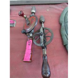 2 Vintage hand drills