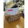 Image 1 : Woven picnic baskets, 7 hats & hat box