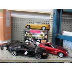 5 Die-cast scale model cars
