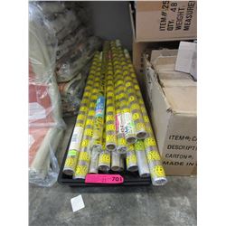 21 Rolls of happy face cellophane