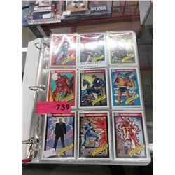 Complete set of 1990 "Super Heroes" cards