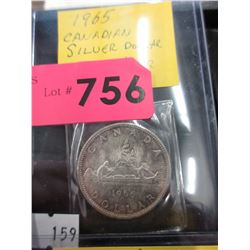 1965 Canadian Silver Dollar Coin