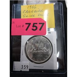 1966 Canadian Silver Dollar Coin