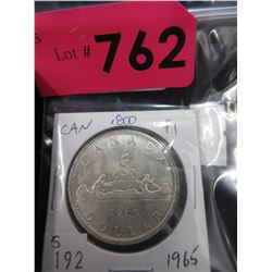 1965 Canadian Silver Dollar Coin