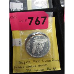 1 Troy oz. Fine Silver round