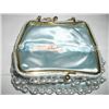 Image 2 : VINTAGE BEAUTIFUL WOMENS PURSE-60'S BLUE WITH BEADS TAG READS *LAREGALE* IN EXCELLENT CONDITION!!