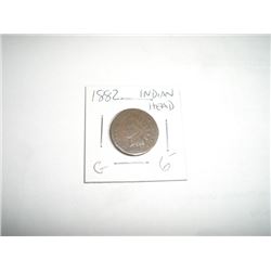 1882 INDIAN HEAD PENNY RED BOOK VALUE $6.00+ *NICE EARLY GOOD GRADE*!! INDIAN HEAD PENNY CAME OUT OF