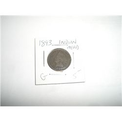 1893 INDIAN HEAD PENNY RED BOOK VALUE $5.00+ *NICE EARLY GOOD GRADE*!! INDIAN HEAD PENNY CAME OUT OF