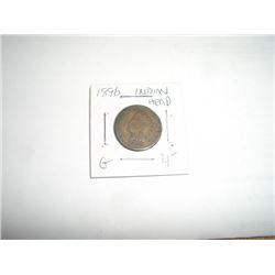 1896 INDIAN HEAD PENNY RED BOOK VALUE $4.00+ *NICE EARLY GOOD GRADE*!! INDIAN HEAD PENNY CAME OUT OF