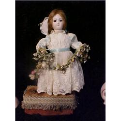 21in. MECHANICAL SIMOGES DOLL
