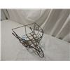 Image 2 : VINTAGE SMALL TRAMP ART WIRE WHEEL BARROW PLANT ST