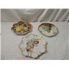 Image 1 : LOT 3 HANDPAINTED HAND PAINTED FRUIT PLATES SIGNED
