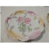 Image 2 : LOT 2 HANDPAINTED HAND PAINTED PLATES FLOWERS