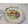 Image 3 : LOT 2 HANDPAINTED HAND PAINTED PLATES FLOWERS