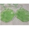 Image 2 : BOX LOT GREEN DEPRESSION GLASS PLATES CHAMPAGNE