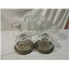 Image 1 : BOX LOT CANISTERS GLASS FLIP TOP CHEESE TRAY