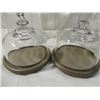 Image 2 : BOX LOT CANISTERS GLASS FLIP TOP CHEESE TRAY
