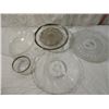 Image 2 : HUGE BOX LOT GLASS SERVING TRAYS SILVER OVERLAY