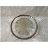 Image 3 : HUGE BOX LOT GLASS SERVING TRAYS SILVER OVERLAY