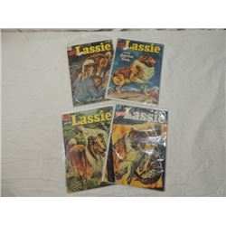 LOT 4 EARLY DELL 1960'S COMIC BOOKS LASSIE