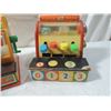 Image 3 : VINTAGE WOOD FISHER PRICE CASH REGISTER TOY