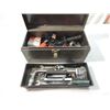 Image 1 : METAL TOOL BOX FULL OF TOOLS SCREW GUN MORE