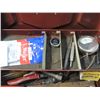 Image 4 : METAL TOOL BOX FULL OF TOOLS TIN SNIPS WRENCHES