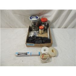 HUGE BOX LOT PLUMBERS WASHERS REPAIR PARTS PUTTY